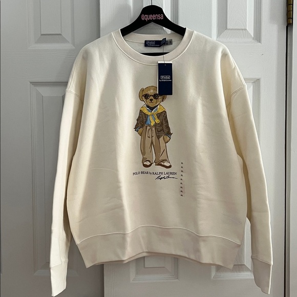 Polo Ralph Lauren Tops - Polo Ralph Lauren Polo Bear Fleece Crewneck Sweatshirt in Ivolry color